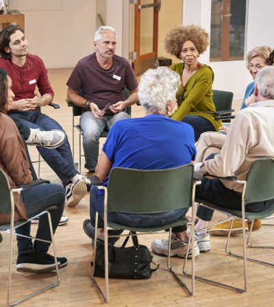 A drug and alcohol detox center counseling room