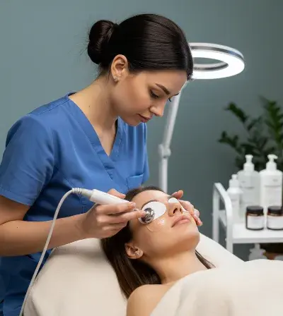 Esthetician reviewing liability insurance coverage